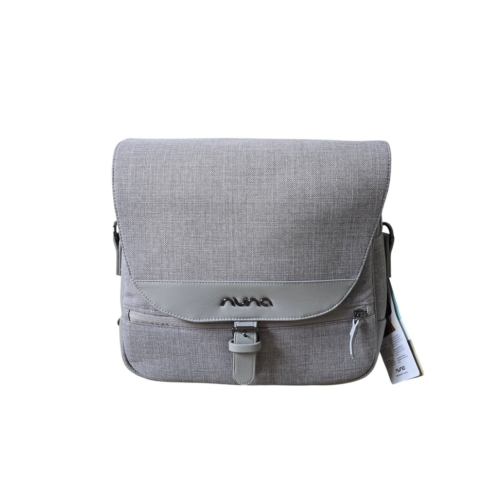 NWT Nuna Diaper Bag Gray Convertible Backpack Shoulder Bag With Changing Pad